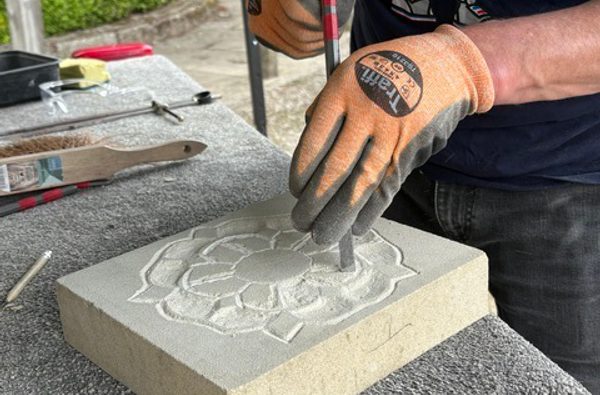 Carve a Yorkshire Rose out of Stone