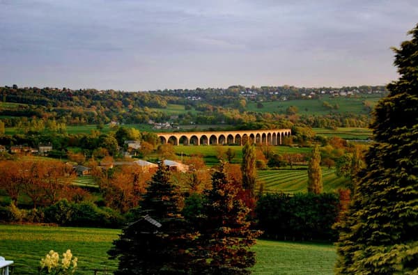 Crimple Viaduct evening sun 327611763