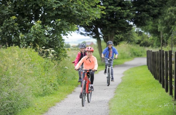 Cycling on the Cinder Track part of the Moor to S 1942 1278331696