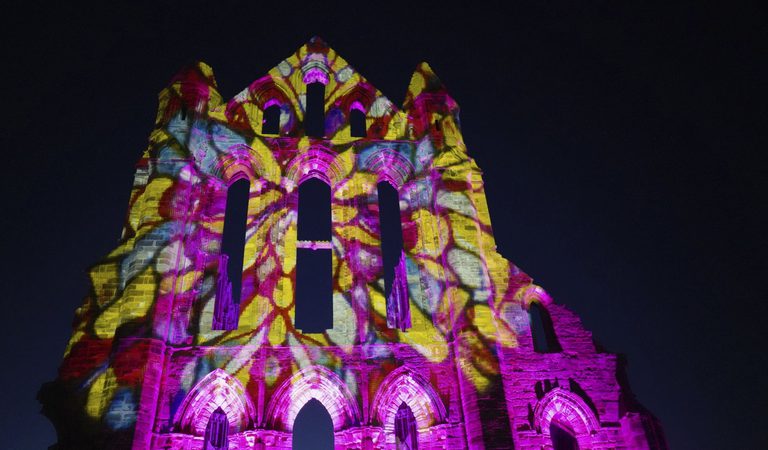 Illuminated Whitby Abbey 12