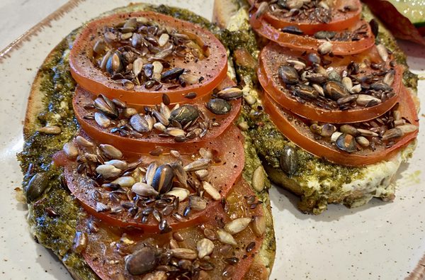 Pesto Toast landscape