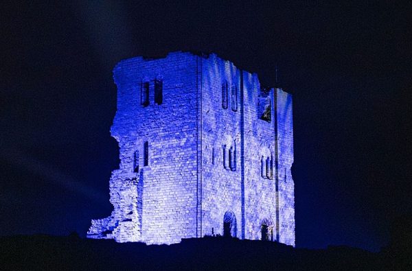 Scarborough Lights Scarborough Castle Keep Exterior Illumination