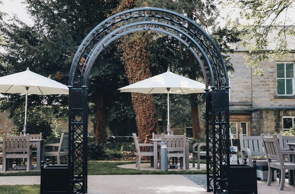 The Knaresborough Inn garden seating area