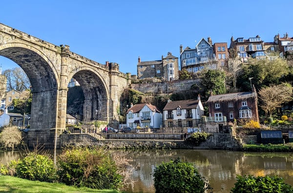 View of the Viaduct at Mother Shiptons Cave in Knaresborough