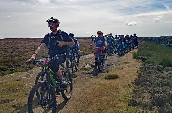 Riders preparing to race