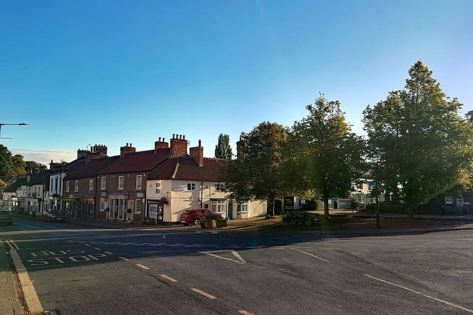 Early morning high street quiet