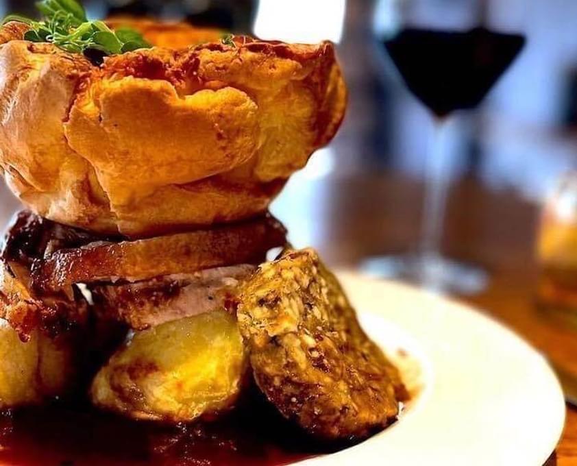 Roast Dinner And Yorkshire Pudding